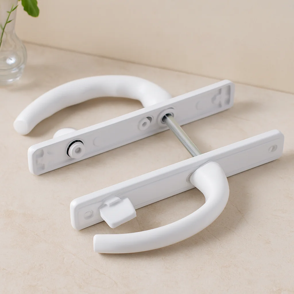 PVC Kilitli Banyo/WC Kapı Kolu Beyaz PVC Kilitli Banyo/WC Kapı Kolu Beyaz