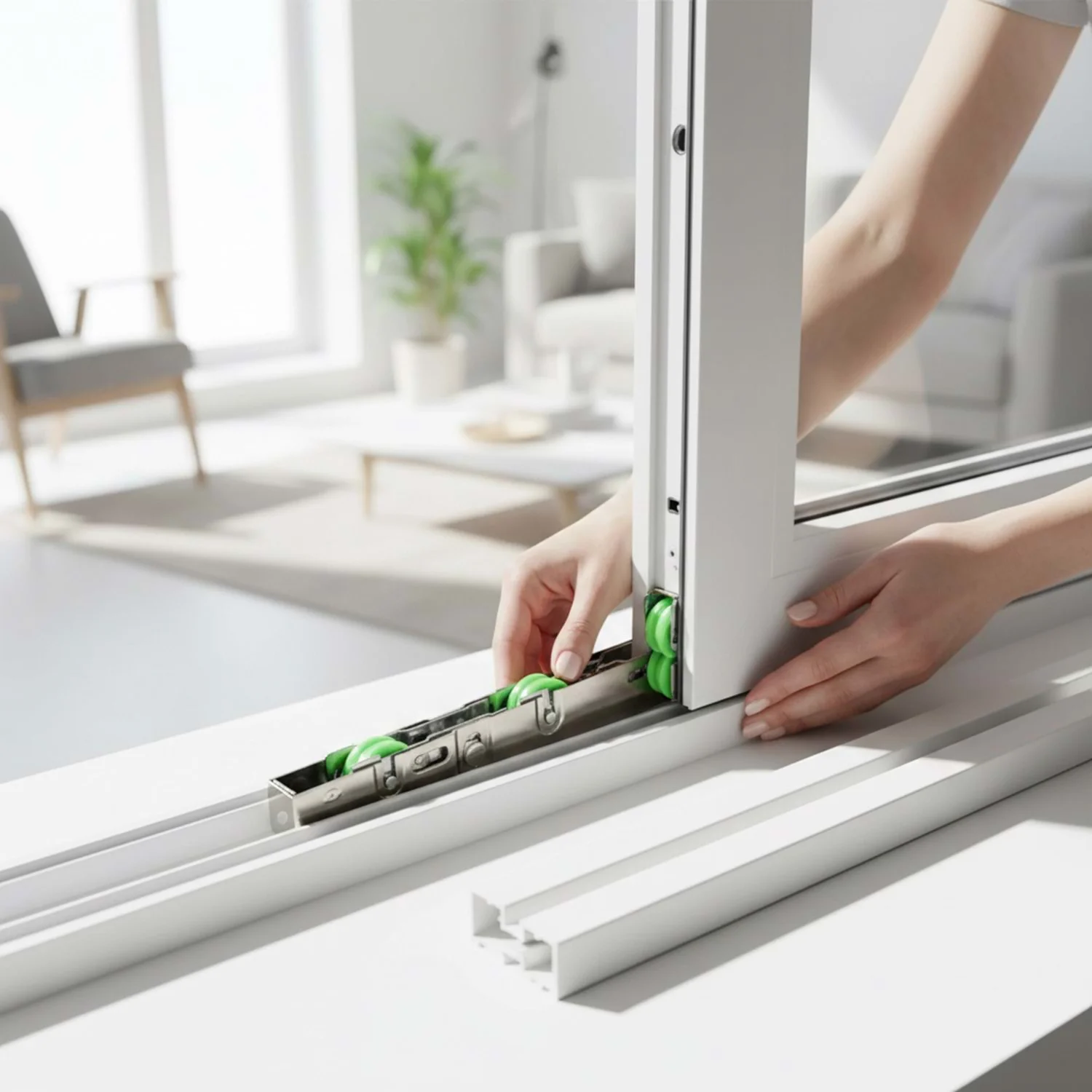 PVC PİMAPEN KAPI PENCERE ALTI SÜRME/SÜRGÜ RAY TEKERİ POLYAMİD YEŞ PVC PİMAPEN KAPI PENCERE ALTI SÜRME/SÜRGÜ RAY TEKERİ POLYAMİD YEŞ