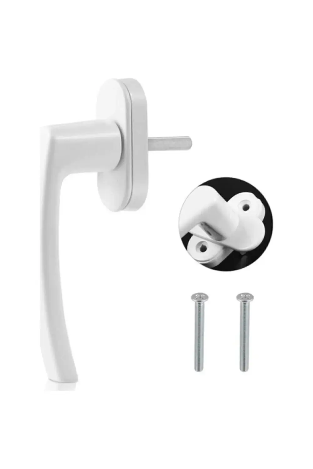 PVC PİMAPEN PENCERE KOLU (BEYAZ) Garantisiz Sağ Kapı Kolu Plastik