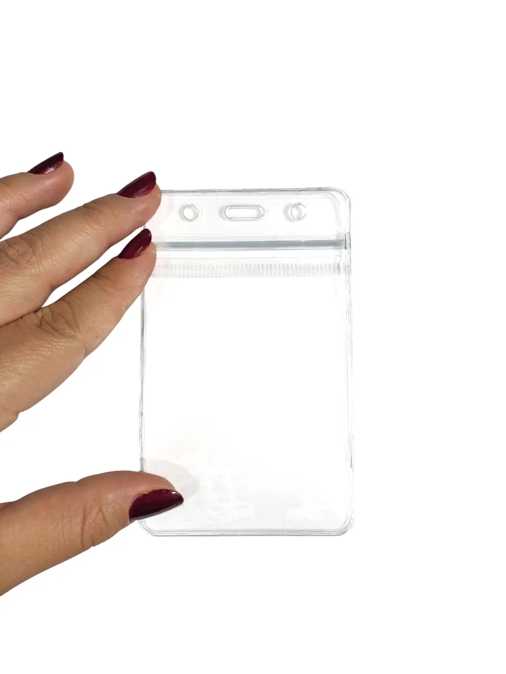 Pvc Yaka Kartlığı Yaka Kartı Kılıfı Kart Koruyucu 7x11 cm - 10 Ad