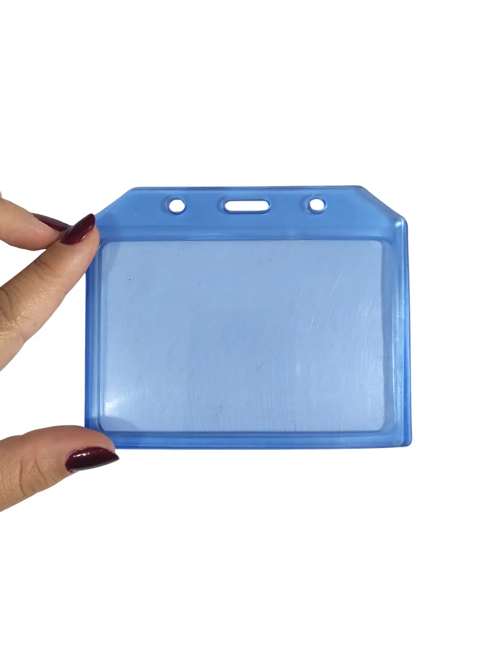 Pvc Yaka Kartlığı Yaka Kartı Kılıfı Kart Koruyucu 11x9 cm - 1 Ade