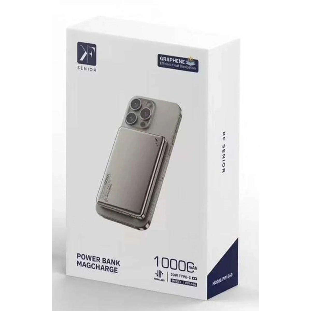 Pw560 10.000 Mah Dijital Göstergeli 20w Type-c Ve 15w Kablosuz Şarj Pd Hızlı Şarj Magsafe Powerbank - Titanyum Fiyatı, Yorumları ve Özellikleri