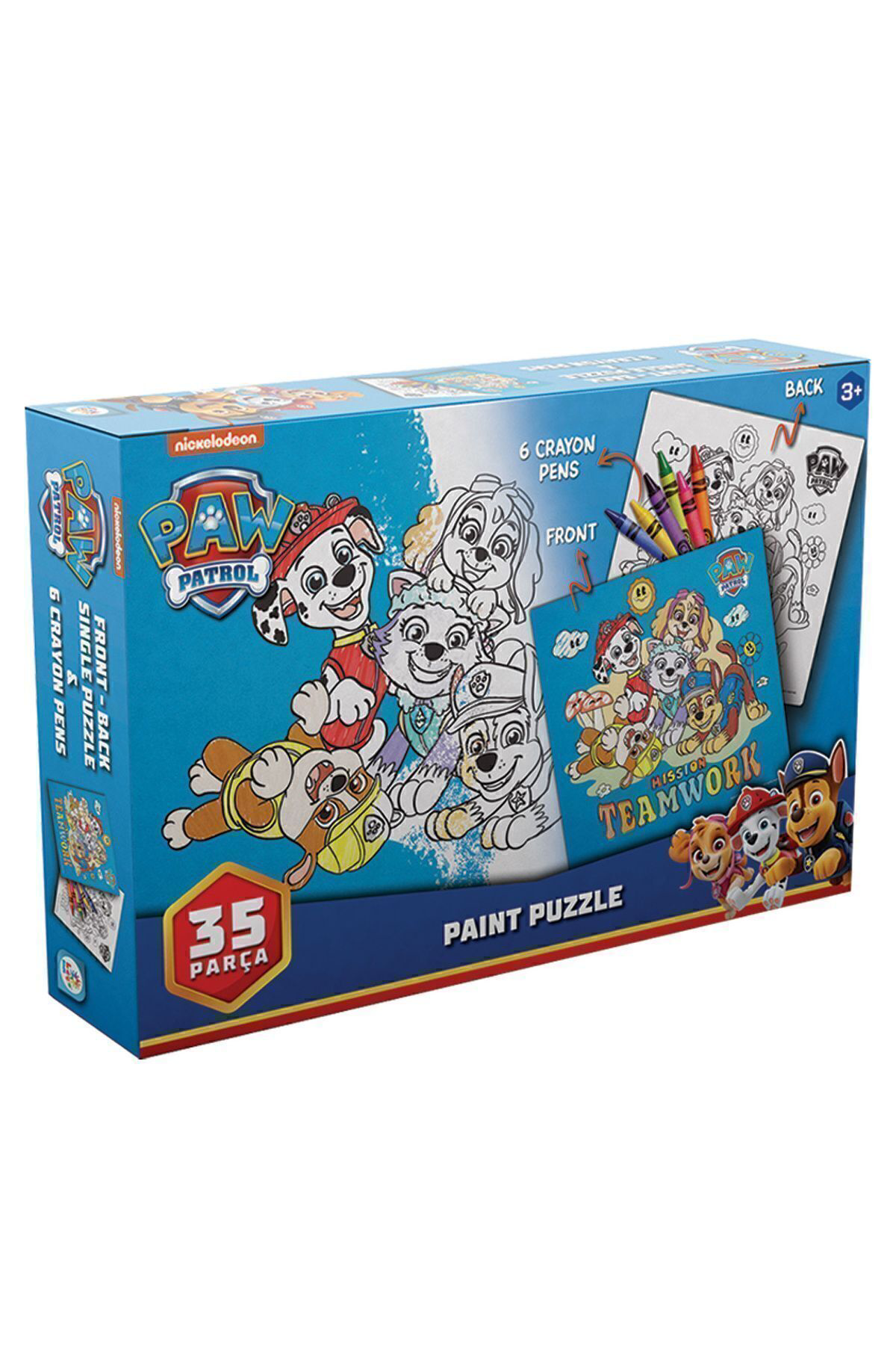 Laço Kids Pw7930 Paw Patrol Boyamalı Puzzle