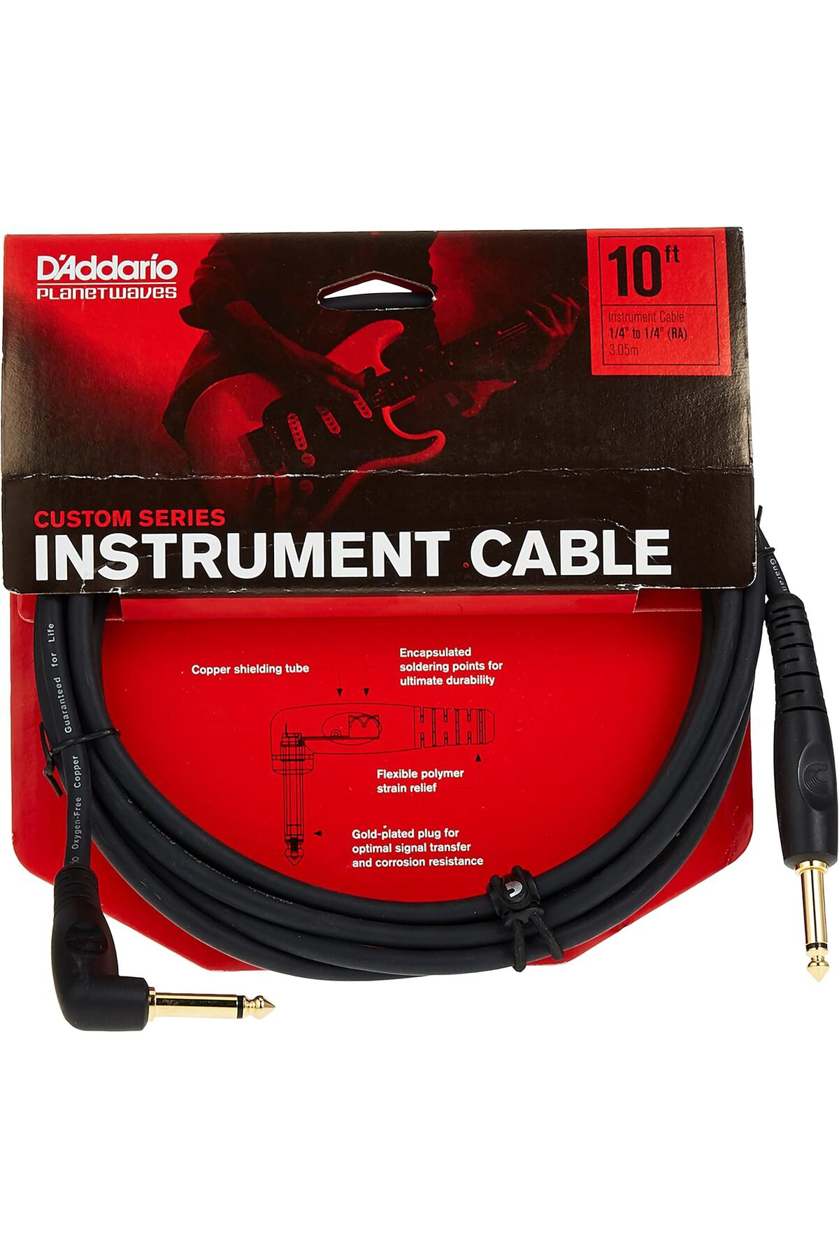 Daddario Pwgra10 Enstrüman Kablosu 3Mt. Gitar Kablo