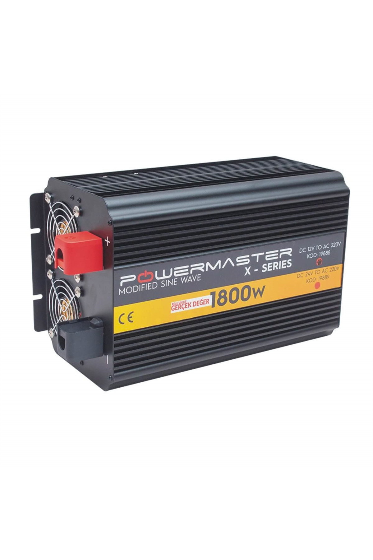 Pwr1800-12 Çift Digital Ekranlı 12 Volt 1800 Watt Modified Sinus 