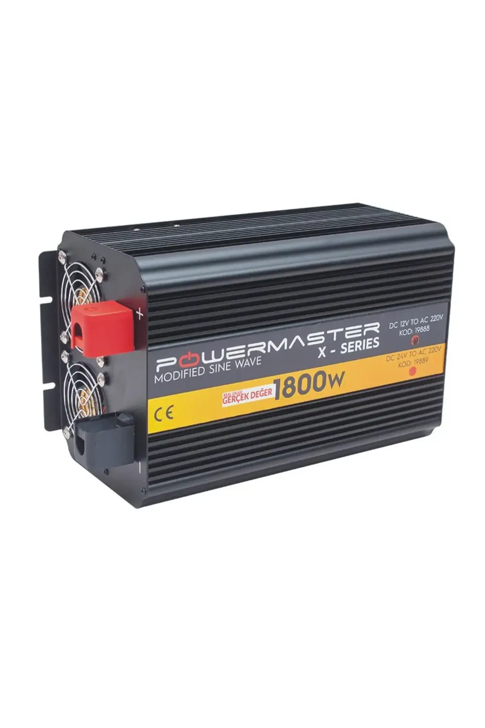 Pwr1800-12 Çift Digital Ekranlı 12 Volt 1800 Watt Modified Sinus