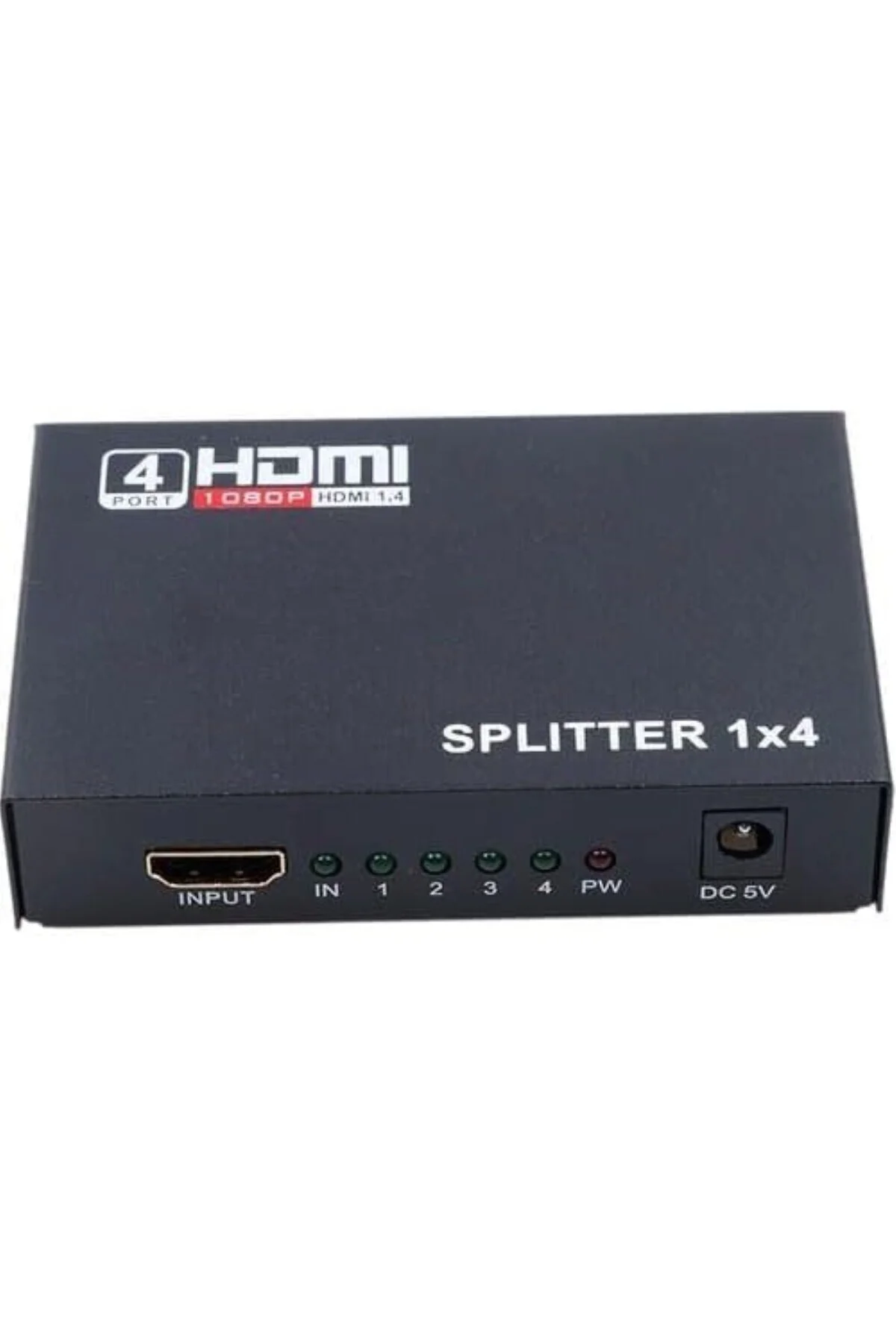 PX-5004 1080P 2K 4K UHD 4 Port HDMI Splitter (Adaptörlü)