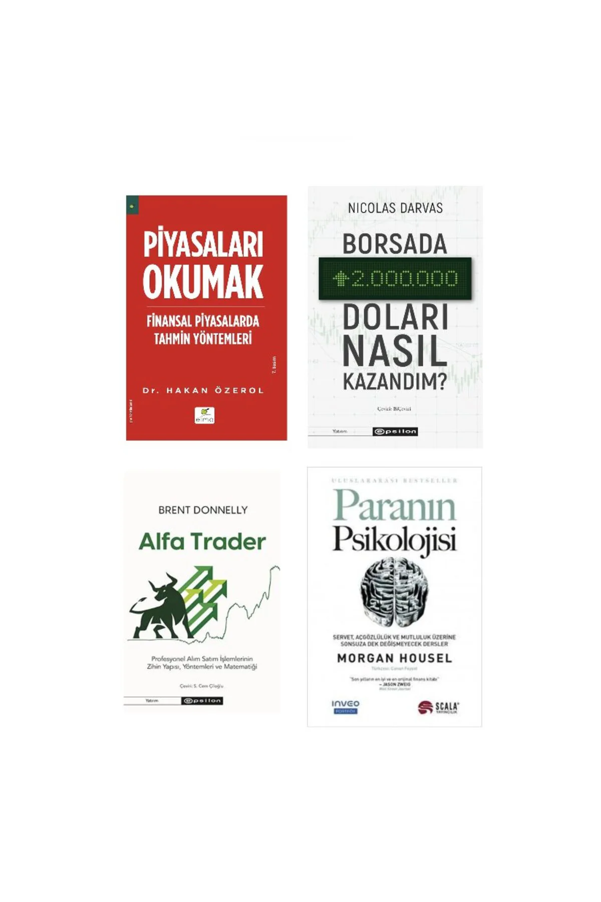 PYASALARI OKUMAK-BORSADA 2 MILYON DOLARI NASIL KAZANDIM-ALFA TRADER-PARANIN PSIKOLOJISI=4 SET Fiyatı, Yorumları ve Özellikleri