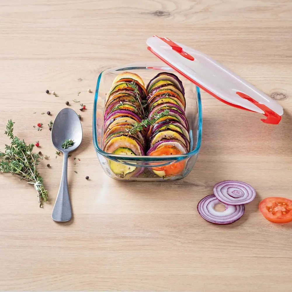 Pyrex 210ph00/7146 Kare Saklama Kabı Mikrodalga 0,35 Lt