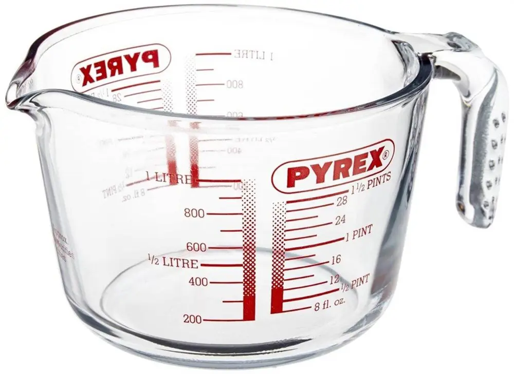 Pyrex 264B000/7046 Cam Ölçme Kabı 1 Litre Pyrex 264B000/7046 Cam Ölçme Kabı 1 Litre