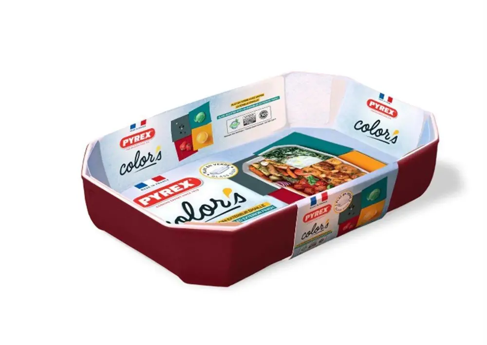 Pyrex 295b005/7145 Dikdörtgen Fırın Kabı 33x22x7 Cm Kırmızı