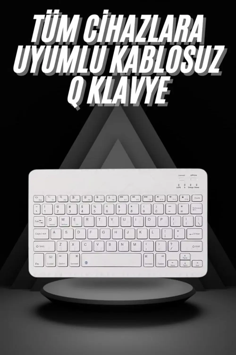 Q Klavye Türkçe Bluetooth Klavye Tüm Cihazlara Uyumlu Kablosuz
