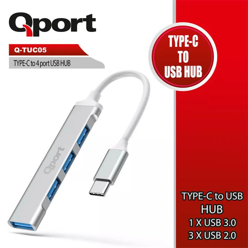 Q-TUC05 Type-C'den 4 Port USB Çoklayıcı - Hızlı ve Pratik Bağlantı Çözümü Fiyatı, Yorumları ve Özellikleri