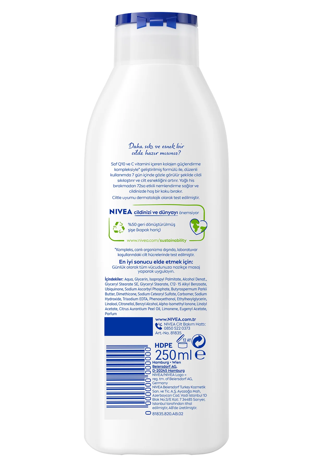 Q10 7 Günde Sıkılaştırıcı Vücut Losyonu 250ml, C Vitamini - Görsel 2