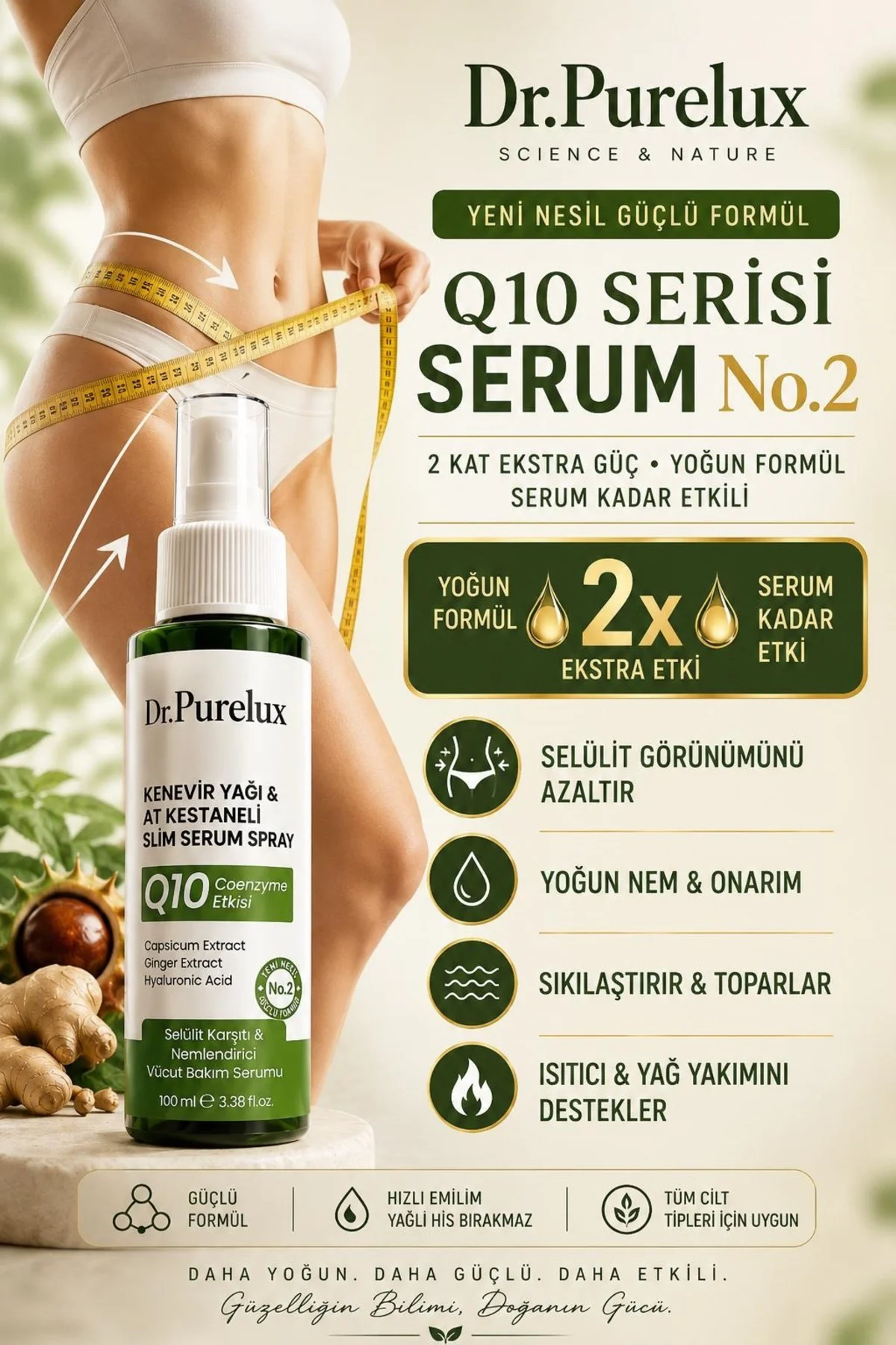Q10 Coenzyme & At Kestanesi Etkili , Sıkılaştırıcı, Toparlayıcı &