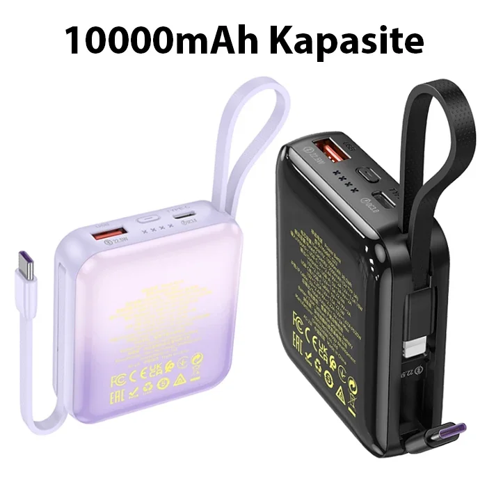 Q23 Blade 10000mAh Powerbank - 22.5W+PD20W Hızlı Şarj