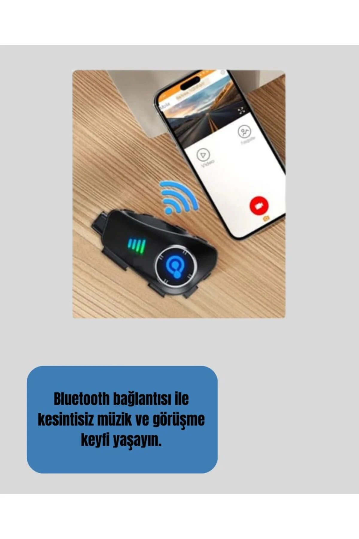 Q28 Bluetooth Kask Kulaklık 1080p Kamera – Su Geçirmez Motosiklet