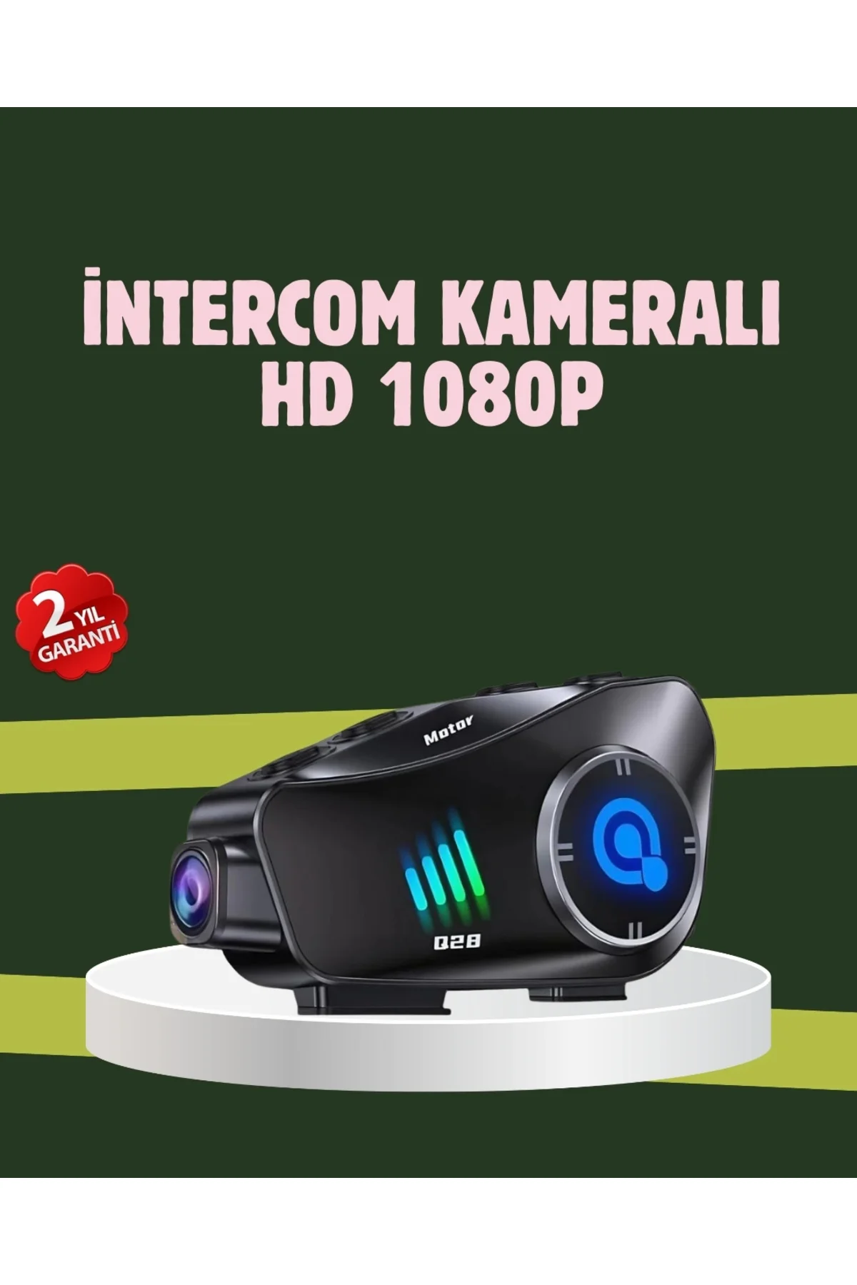 Q28 Full Hd Kameralı Motosiklet Kask Kulaklığı – 45 Saat Müzik, I