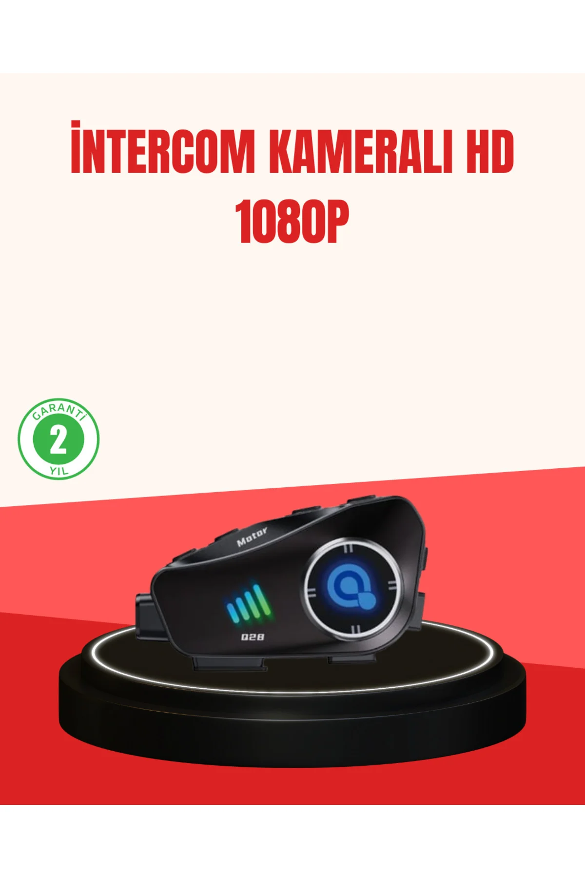 Q28 Kameralı Motosiklet Kask Kulaklık Bluetooth 5.3 Su Geçirmez 1