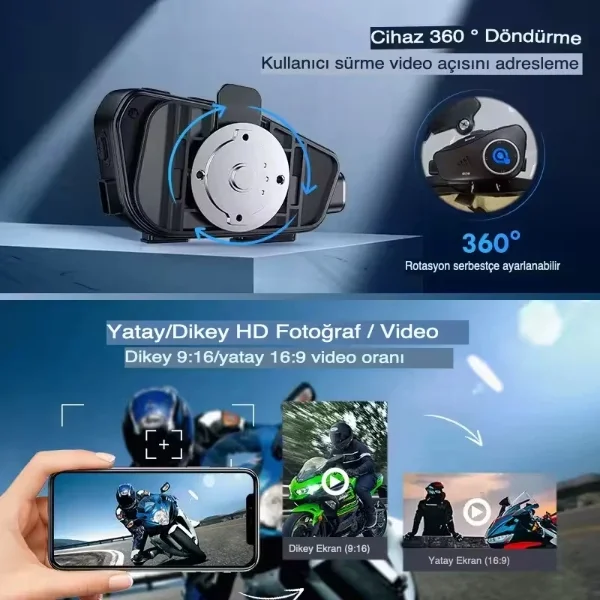 Q28 Kameralı Motosiklet Kask Kulaklığı Fiyatı, Yorumları ve Özellikleri