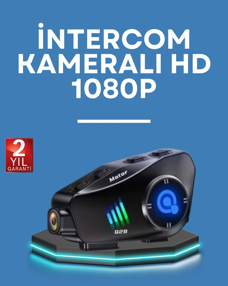 Q28 Kask Kulaklık 1080P HD Kamera - Bluetooth 5.3 Su Geçirmez Güvenli Sürüş