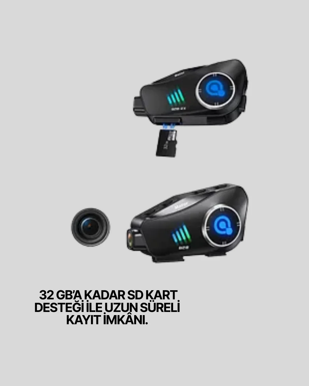 Q28 Kask Kulaklık 1080P HD Kamera – Bluetooth 5.3, Su Geçirmez, Gürültü Azaltma