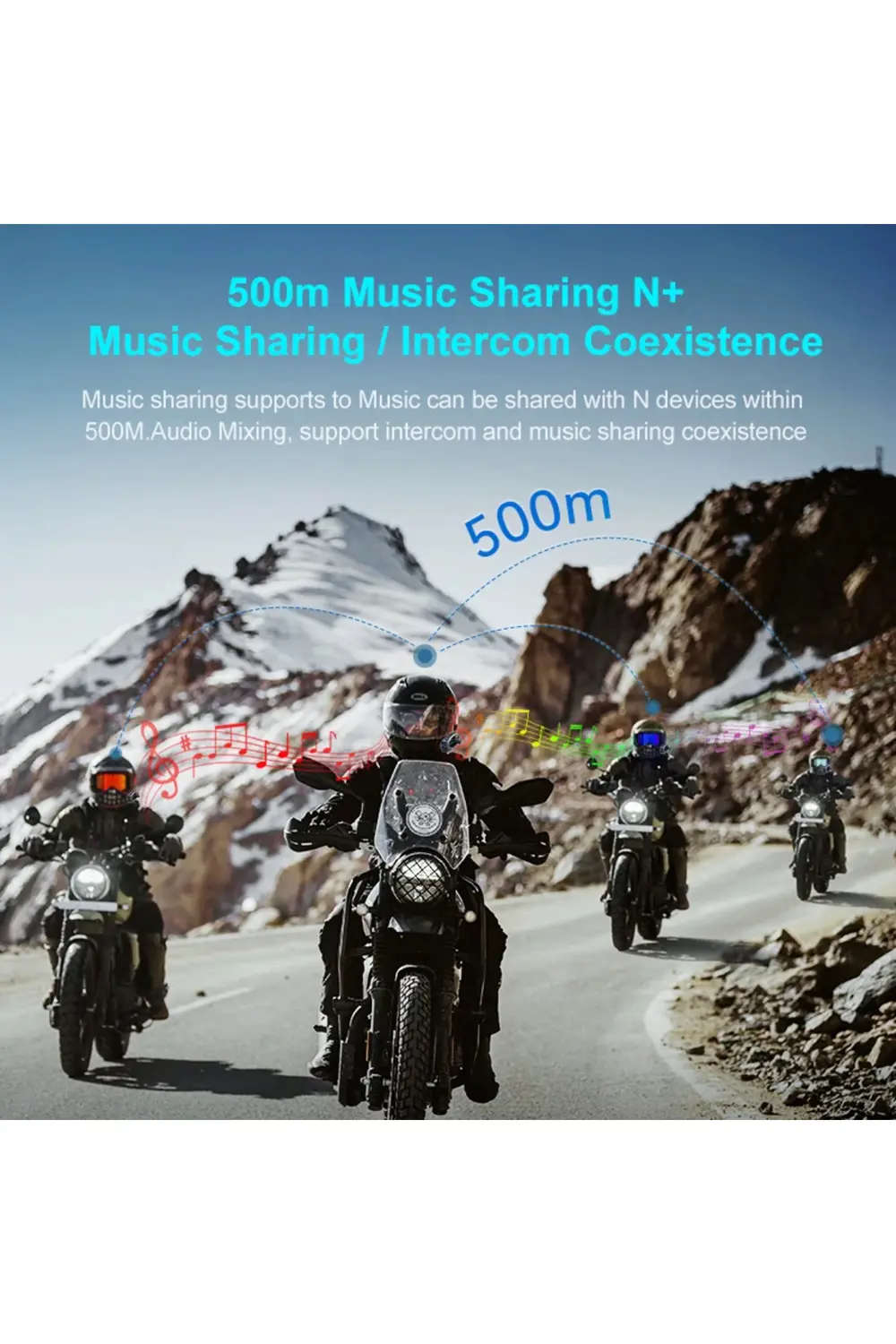 Q29 Motosiklet Kask İletişim Sistemi + Bluetooth Kulaklık + 1080P