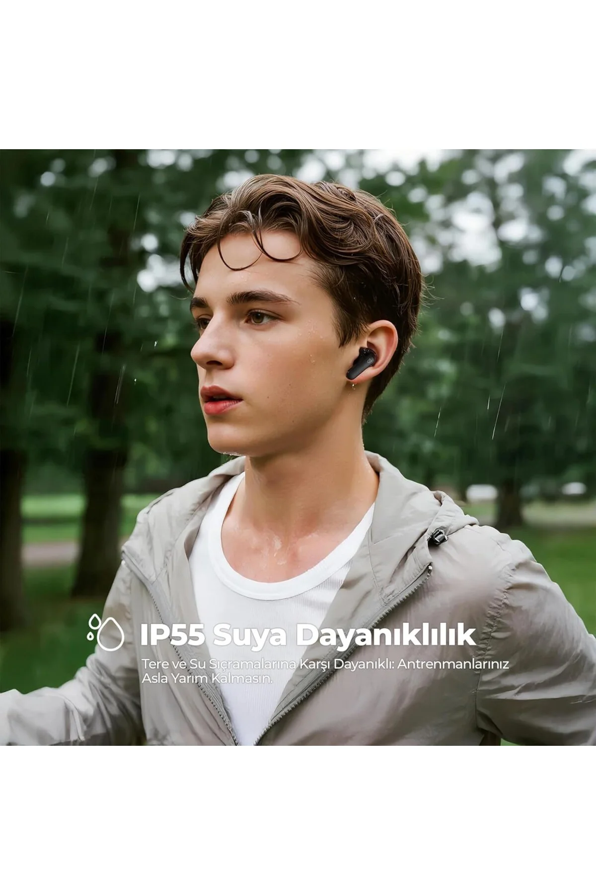 Q3 Pro Hibrit ANC ENC TWS Bluetooth 6.0 Kablosuz Kulak içi Kulaklık Siyah