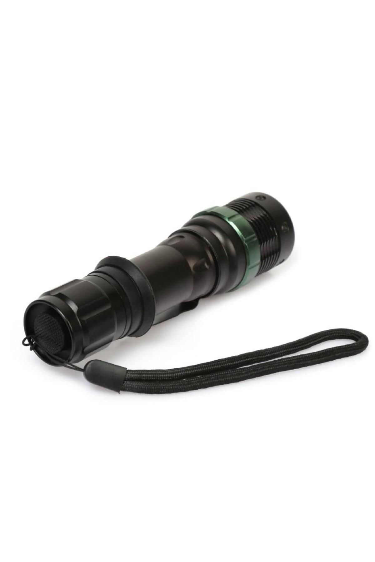 Zs Demir Q5 Led Güçlü Pilli El Feneri