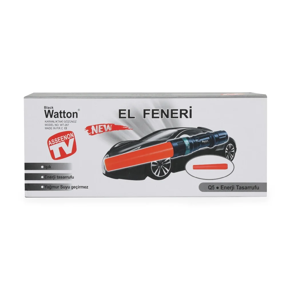 Q5 Led Güçlü Pilli El Feneri Wt-267 Q5 Led Güçlü Pilli El Feneri Wt-267