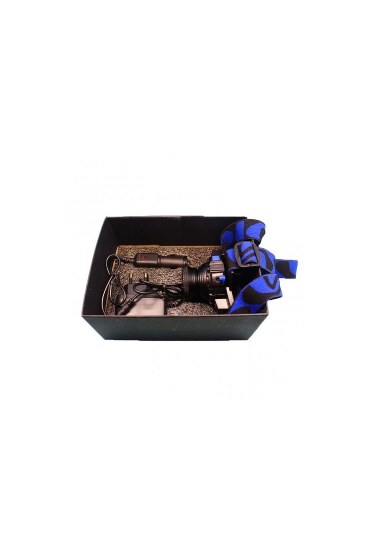 Zs Demir Q5 Şarjlı Mercekli Kafa Feneri Lambası Cree Led Ampül