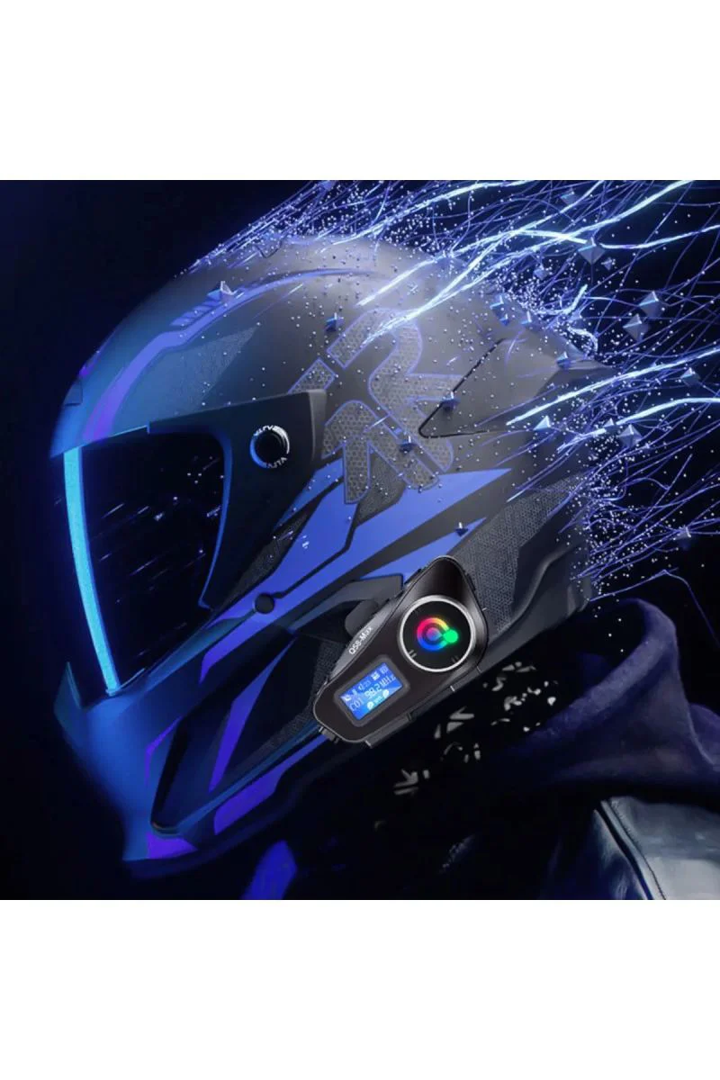 Q58-MAX Bluetooth Kask İnterkom - 2 Kişili 500m FM Radyolu LCD Ekranlı Kask Kulaklık Fiyatı, Yorumları ve Özellikleri