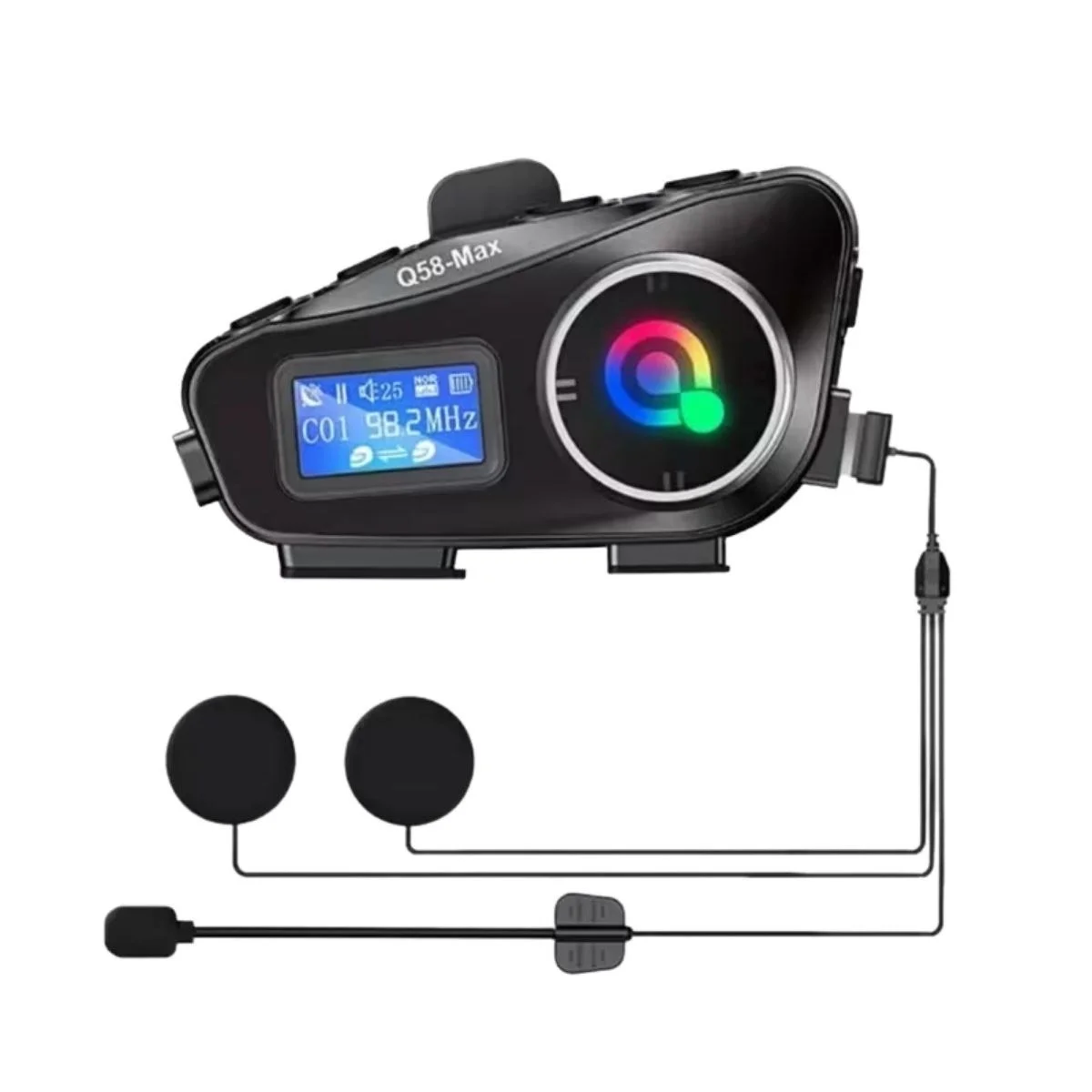Q58 Motorsikletler İçin Fener Özellikli Sd Kart Bölümlü Lcd Ekranlı Kablosuz Bluetooth Kulaklıklı – Suya Dayanıklı Kask Kulaklığı Bx40 Fiyatı, Yorumları ve Özellikleri