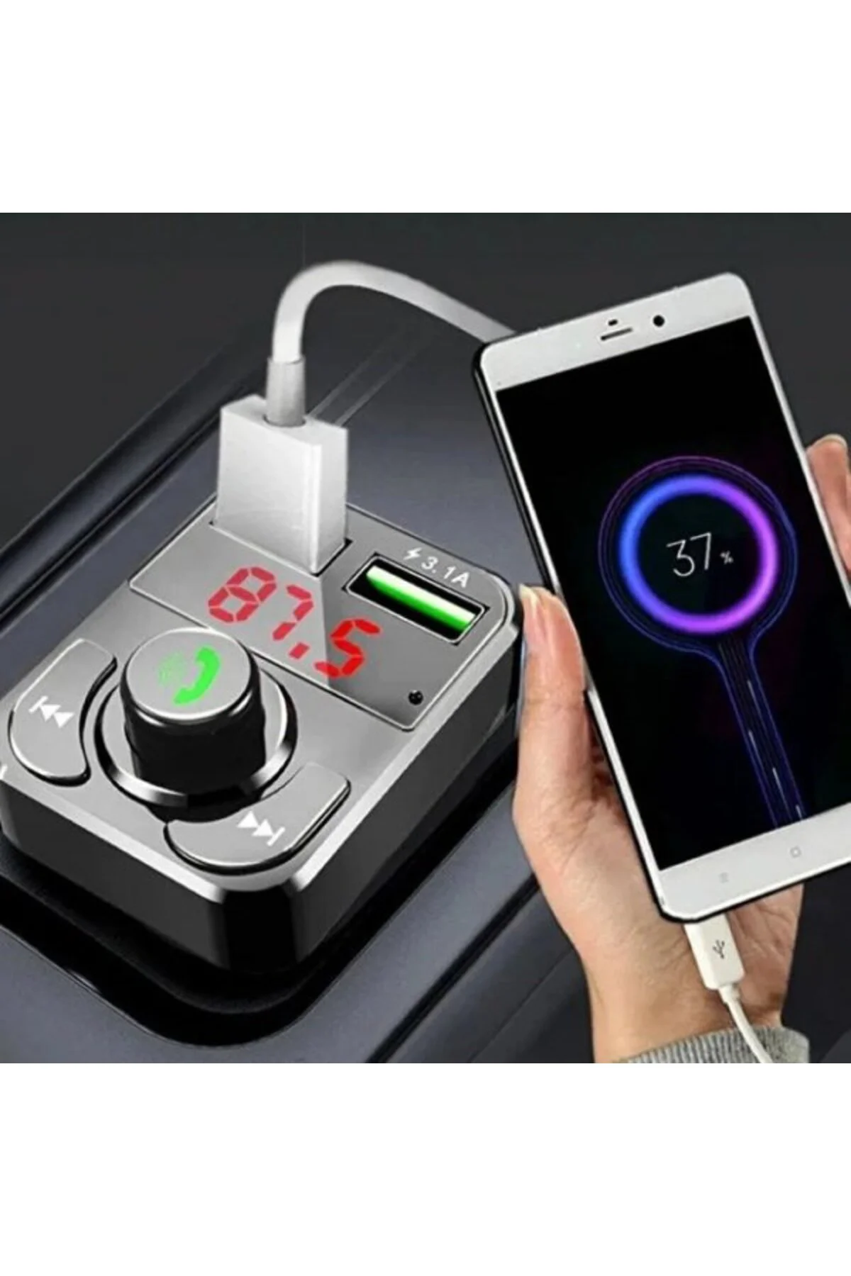 QC 3.1A USB & PD /TF FM Transmitter QC 3.1A USB & PD /TF FM Transmitter