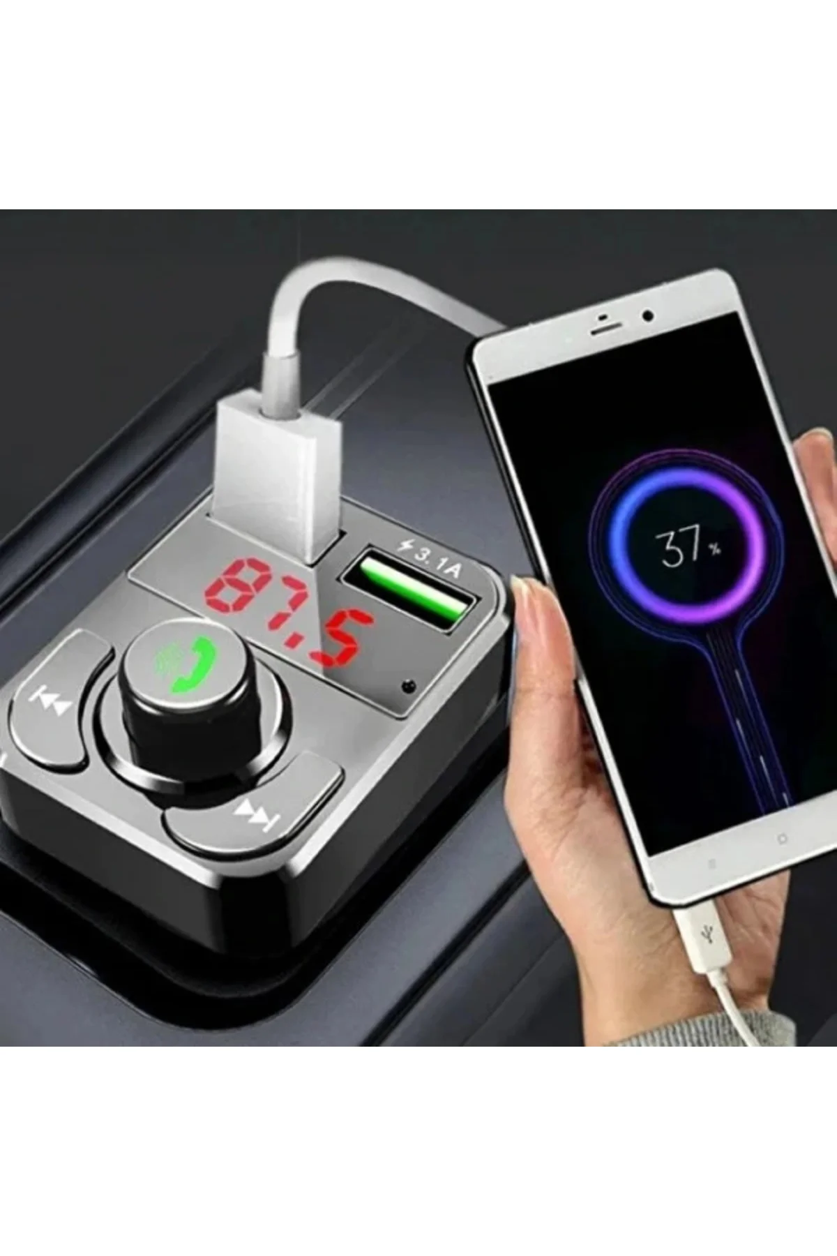 QC 3.1A USB & PD /TF FM Transmitter