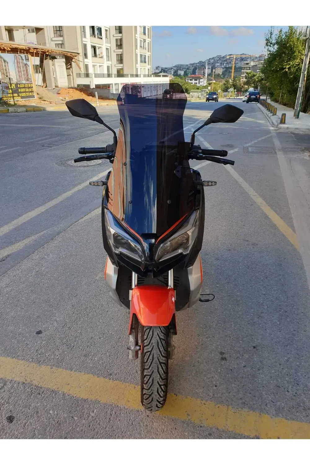 QJ ATR 125 Siperlik Ön Cam 2023-2025 Model 75cm Siyah Renkli 4mm