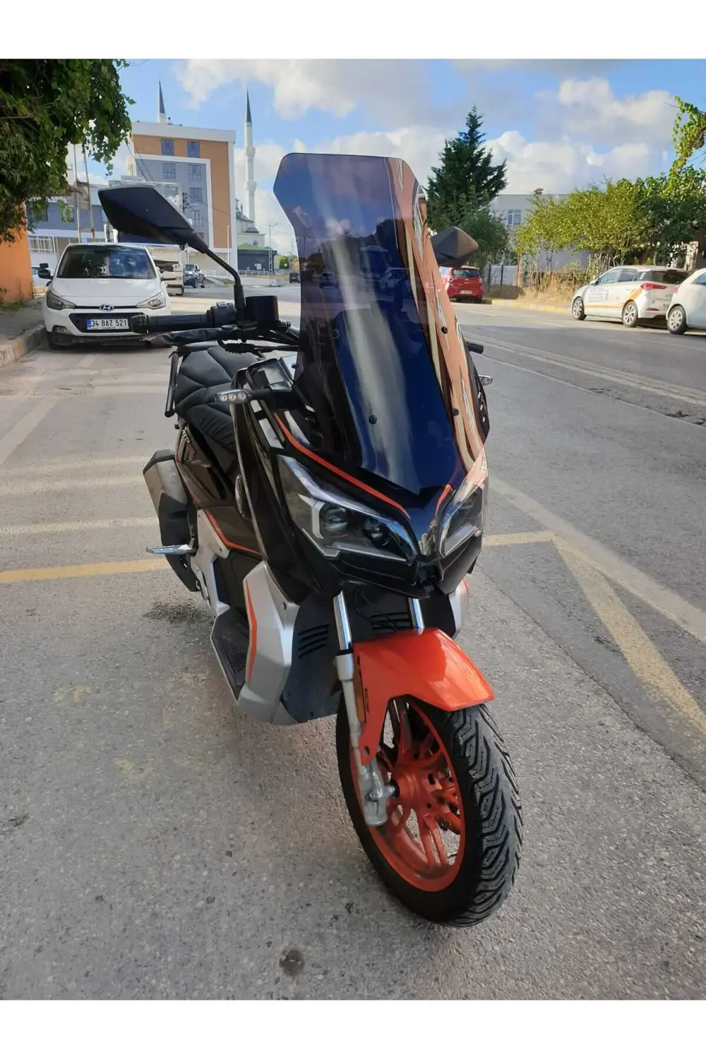 QJ ATR 125 Siperlik Ön Cam 2023-2025 Model 75cm Siyah Renkli 4mm