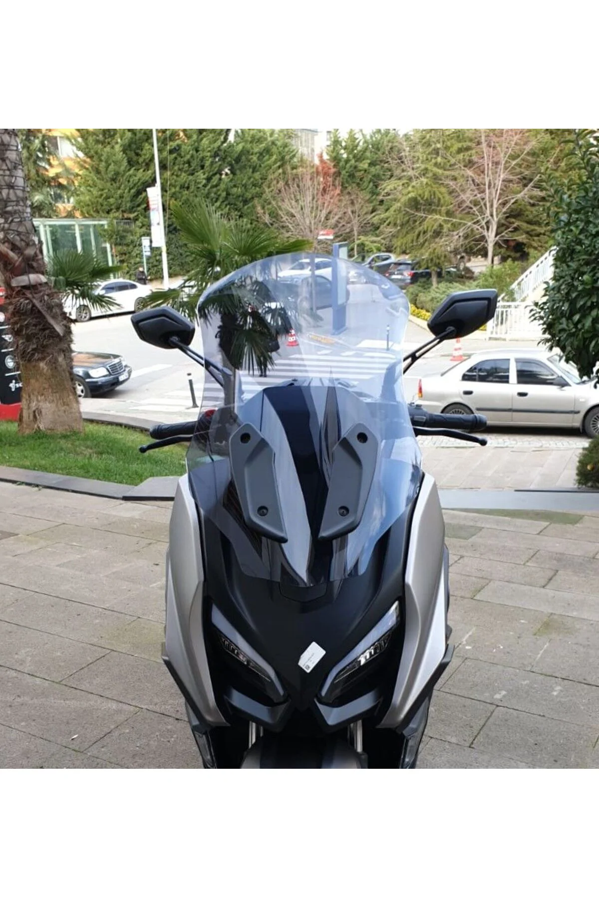QJ Fort 350 Ön Cam 2023-2026 Model 74cm Füme Renkli 4mm UZUN