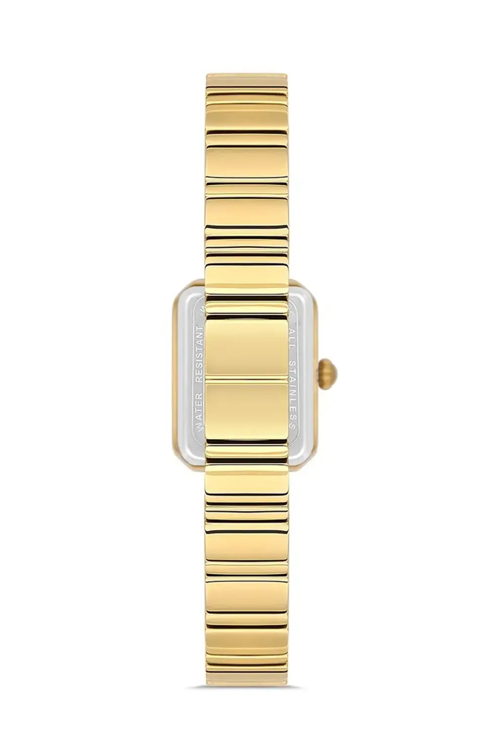 QL191G-02SG ALTIN KAPLAMA DİKDÖRTGEN KADIN KOL SAATİ