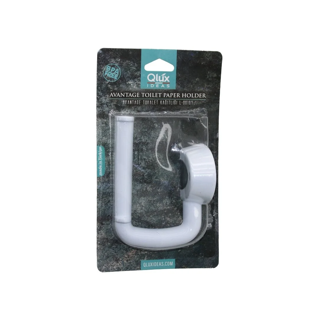 Qlux L-00107 Avantage Tuvalet Kağıtlık  Beyaz Plastik   Yapışkanlı - Vidalı Montaj Bx40 Fiyatı, Yorumları ve Özellikleri