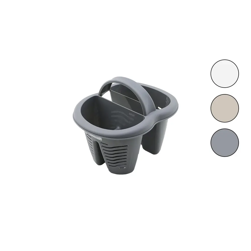 QLUX L-00515 HEYBE KAŞIKLIK TEZGAH ÜSTÜ 4 BÖLMELİ - PLASTİK (4741