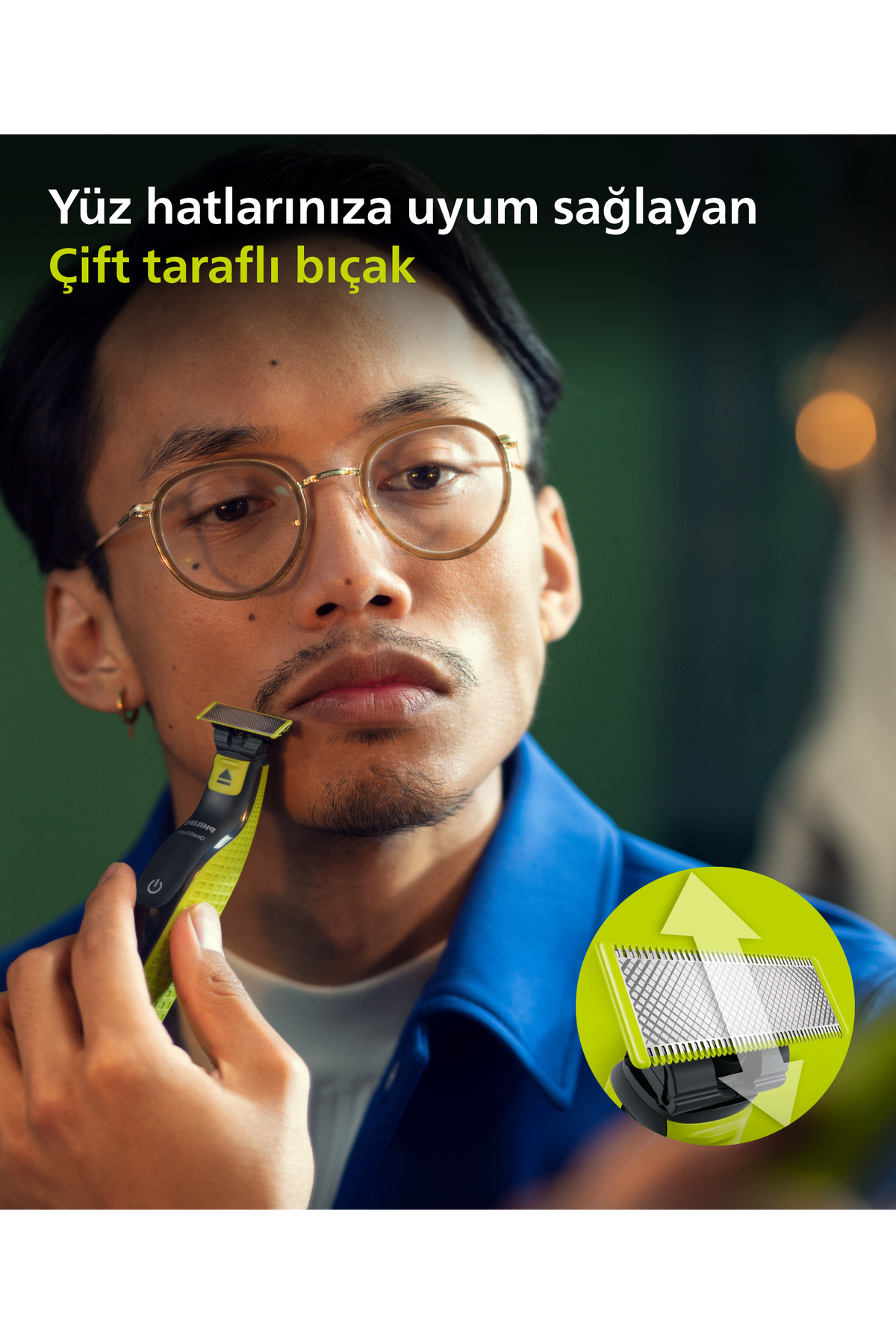 Qp2724/10 Oneblade Yüz Şekillendirici