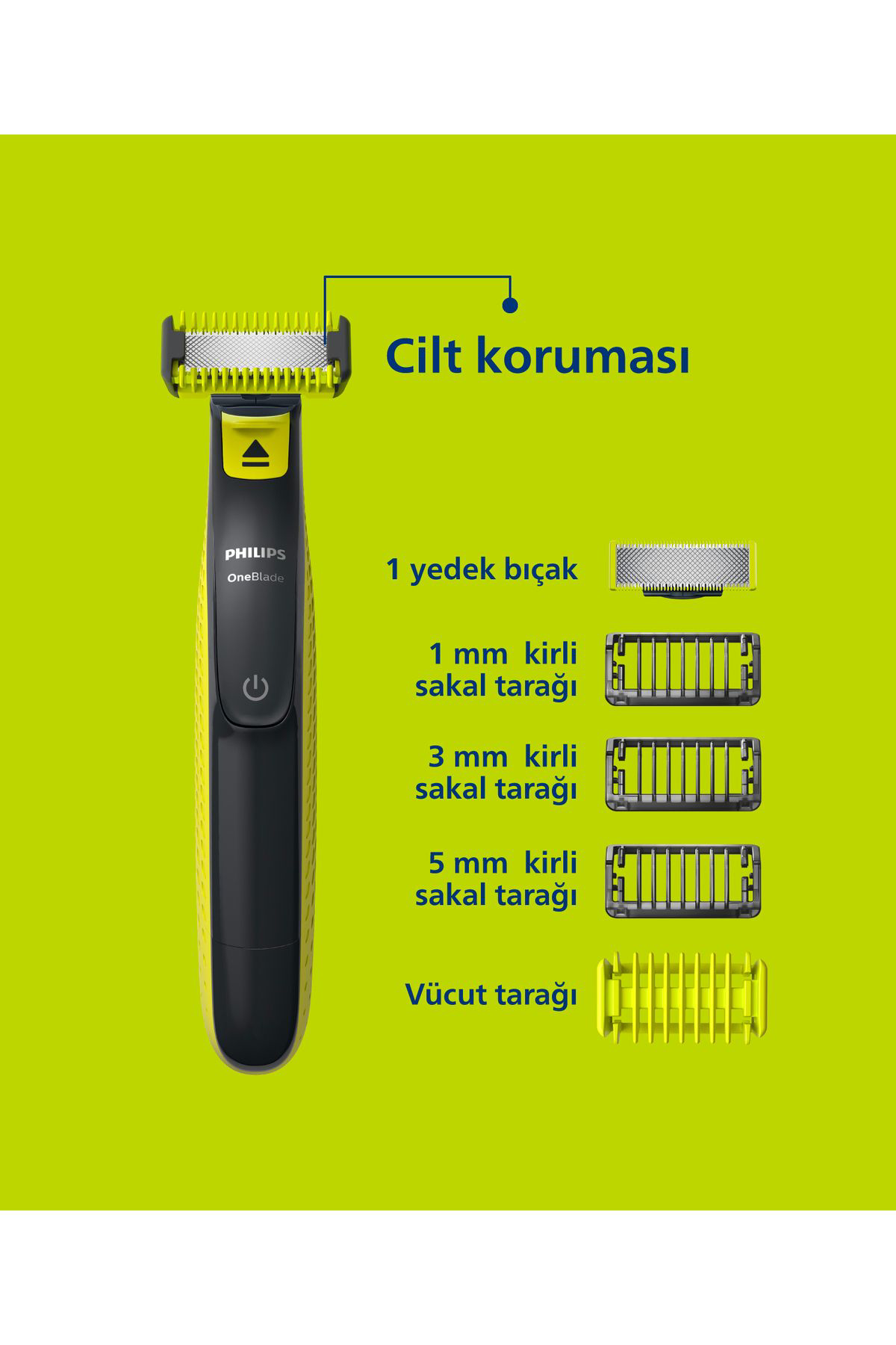 Qp2824/10 Oneblade Yüz Ve Vücut Şekilendirici Qp2824/10 Oneblade Yüz Ve Vücut Şekilendirici