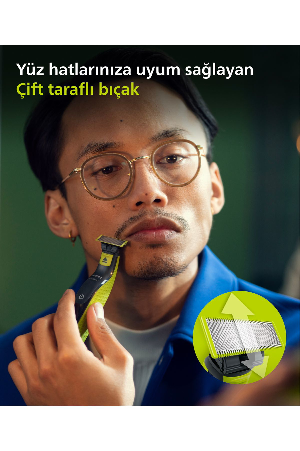 Qp2824/10 Oneblade Yüz Ve Vücut Şekilendirici Qp2824/10 Oneblade Yüz Ve Vücut Şekilendirici