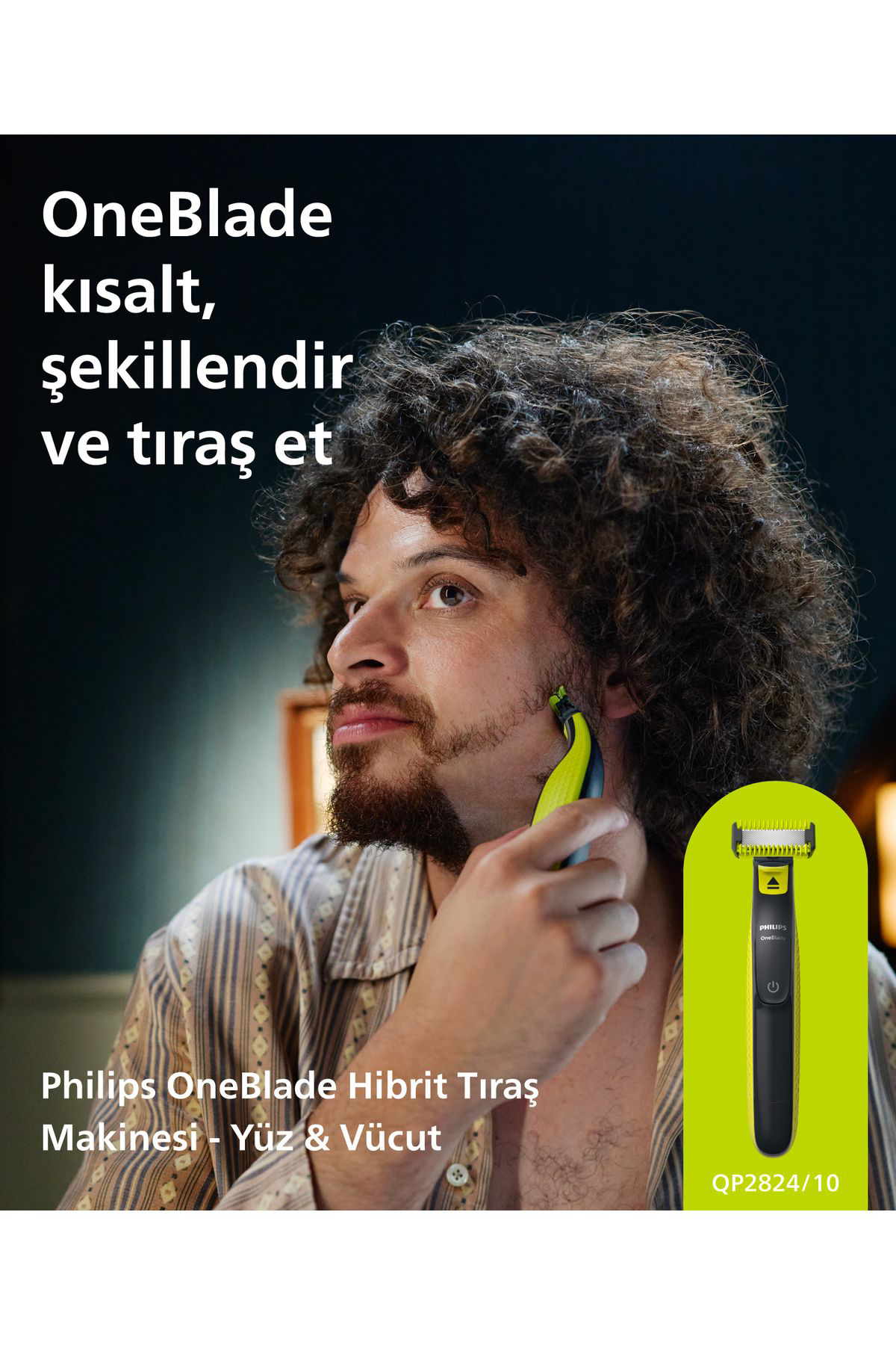 Qp2824/10 Oneblade Yüz Ve Vücut Şekilendirici Qp2824/10 Oneblade Yüz Ve Vücut Şekilendirici