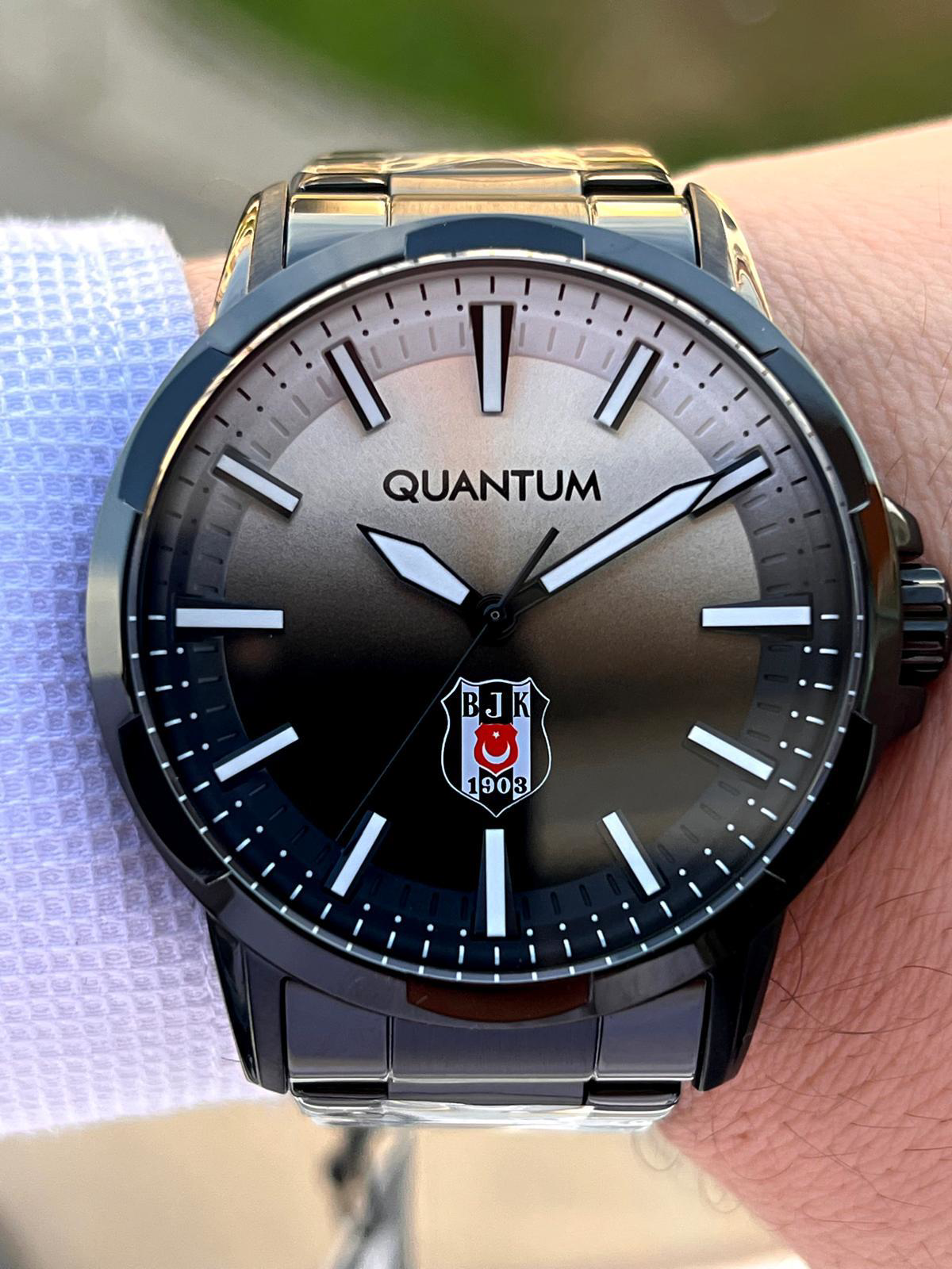 Quantum Beşiktaş Lisanslı Kasa Ve Kordon Çelik 2 Yıl Garantili Ta