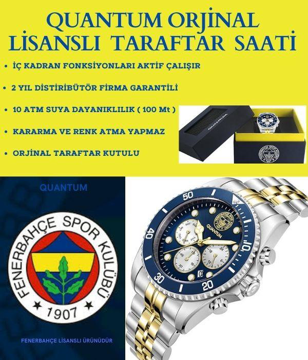 Quantum Fenerbahçe Lisanslı İtalyan Tasarım Bileklik Hediyeli 10 