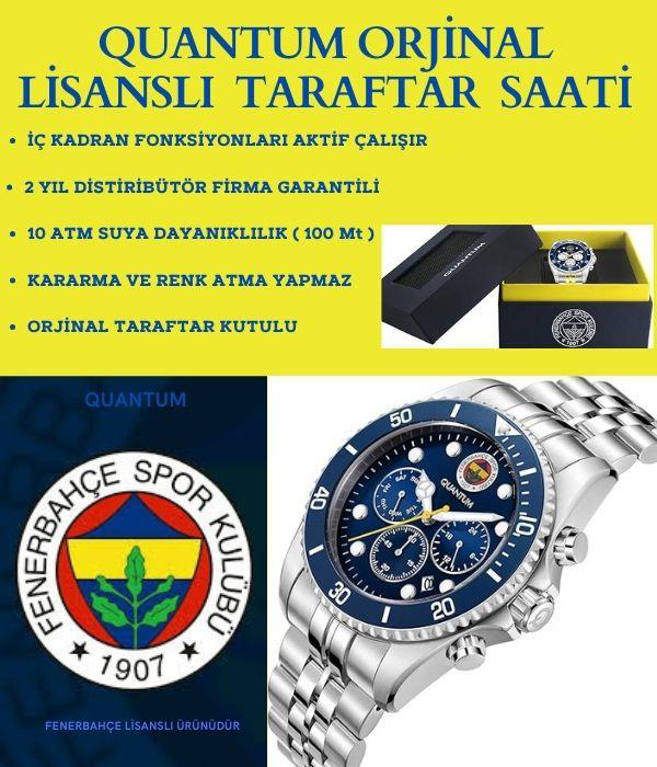 Quantum Fenerbahçe Lisanslı İtalyan Tasarım Bileklik Hediyeli 10 