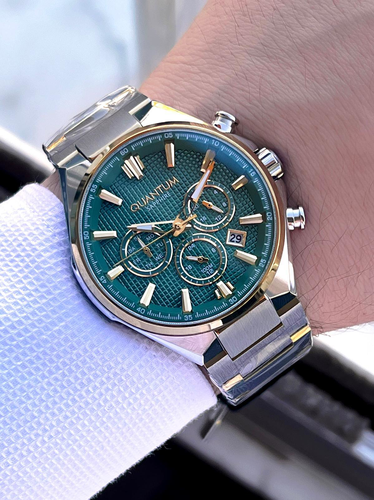 Quantum Sapphire Cizilmez Cam Çelik Kordon İç Kadran Fonksiyonlar