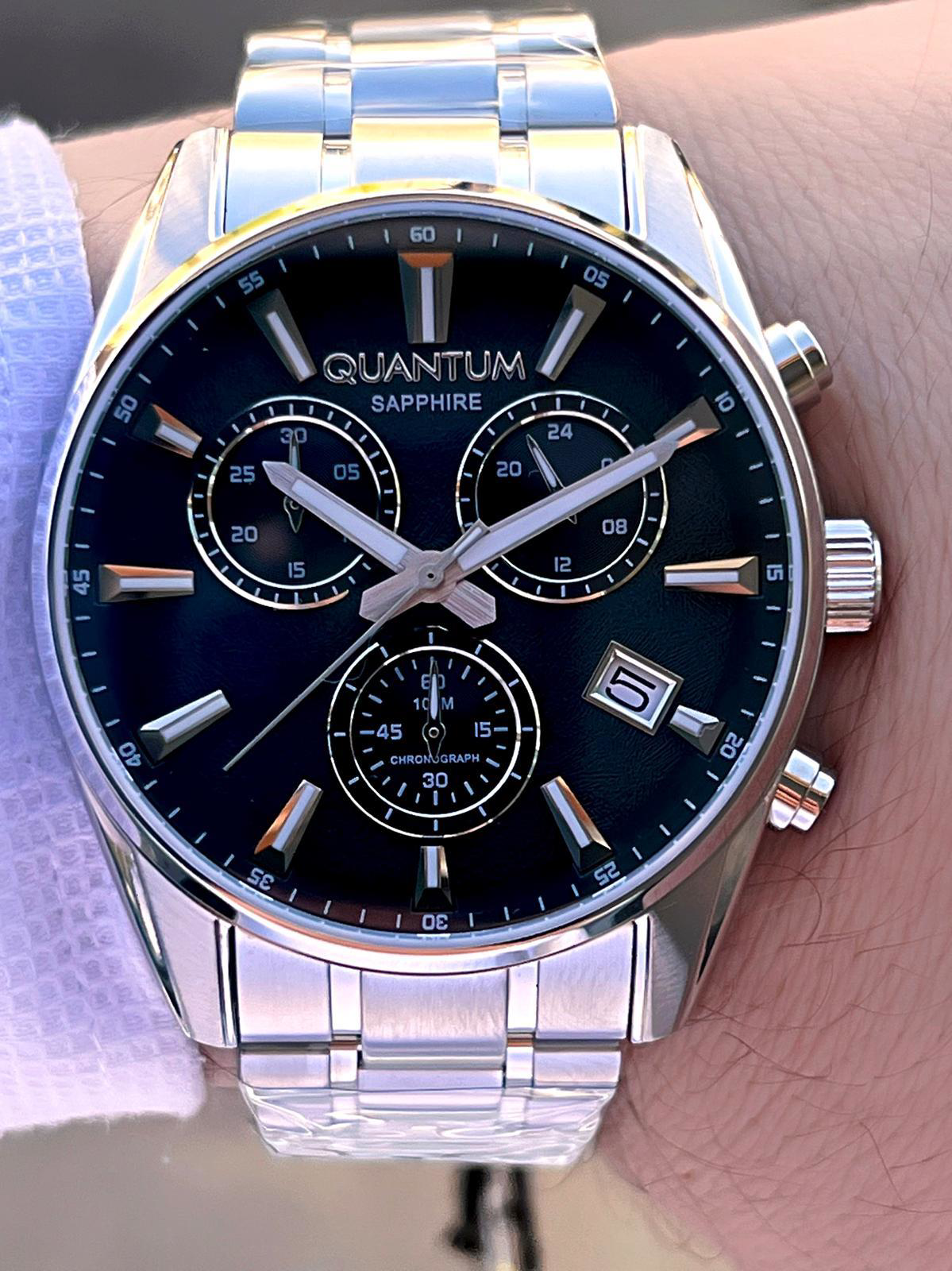 Quantum Sapphire Cizilmez Cam Çelik Kordon İç Kadran Fonksiyonlar Quantum Sapphire Cizilmez Cam Çelik Kordon İç Kadran Fonksiyonlar